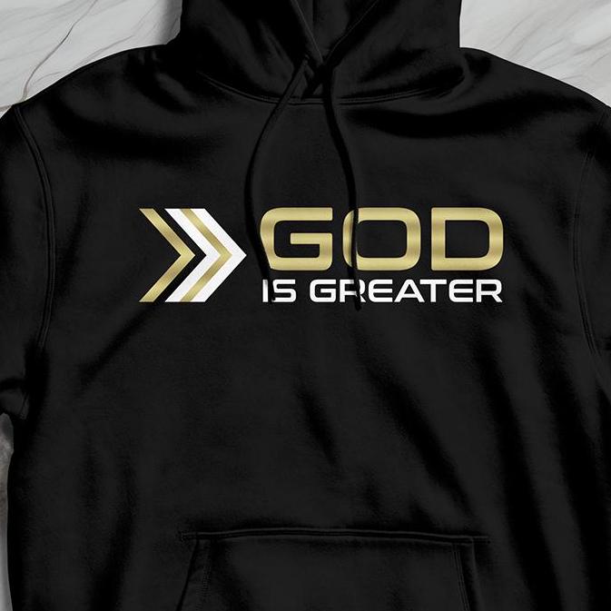 God Is Greater Hoodie (Black)