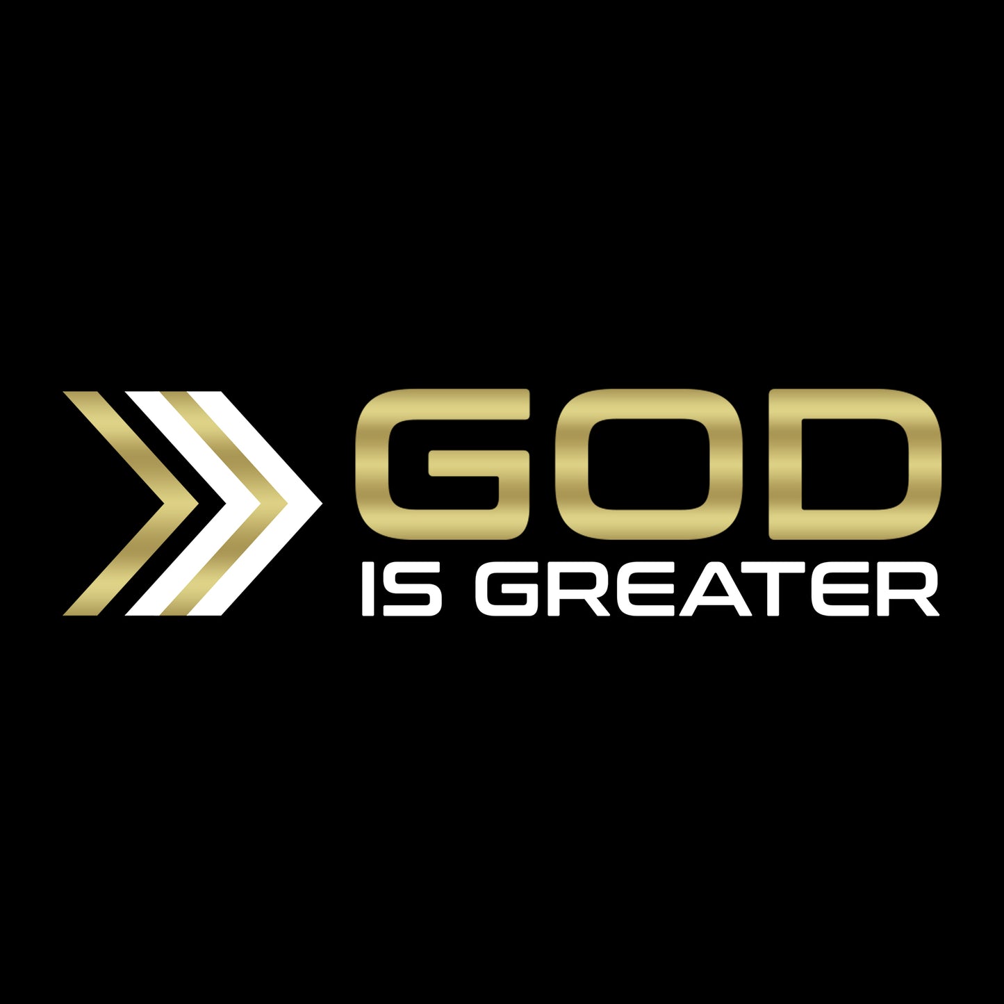 God Is Greater Hoodie (Black)