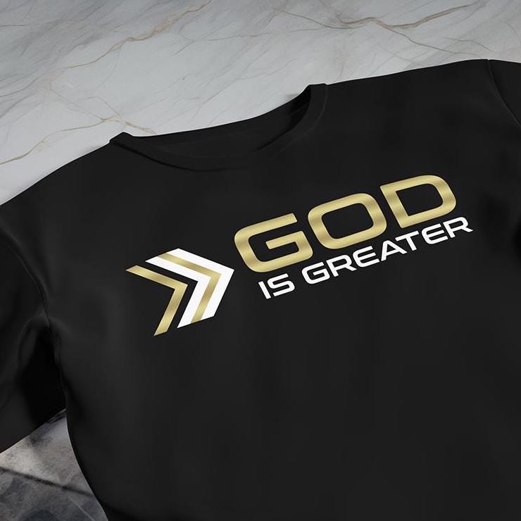 God Is Greater T-Shirt (Black)