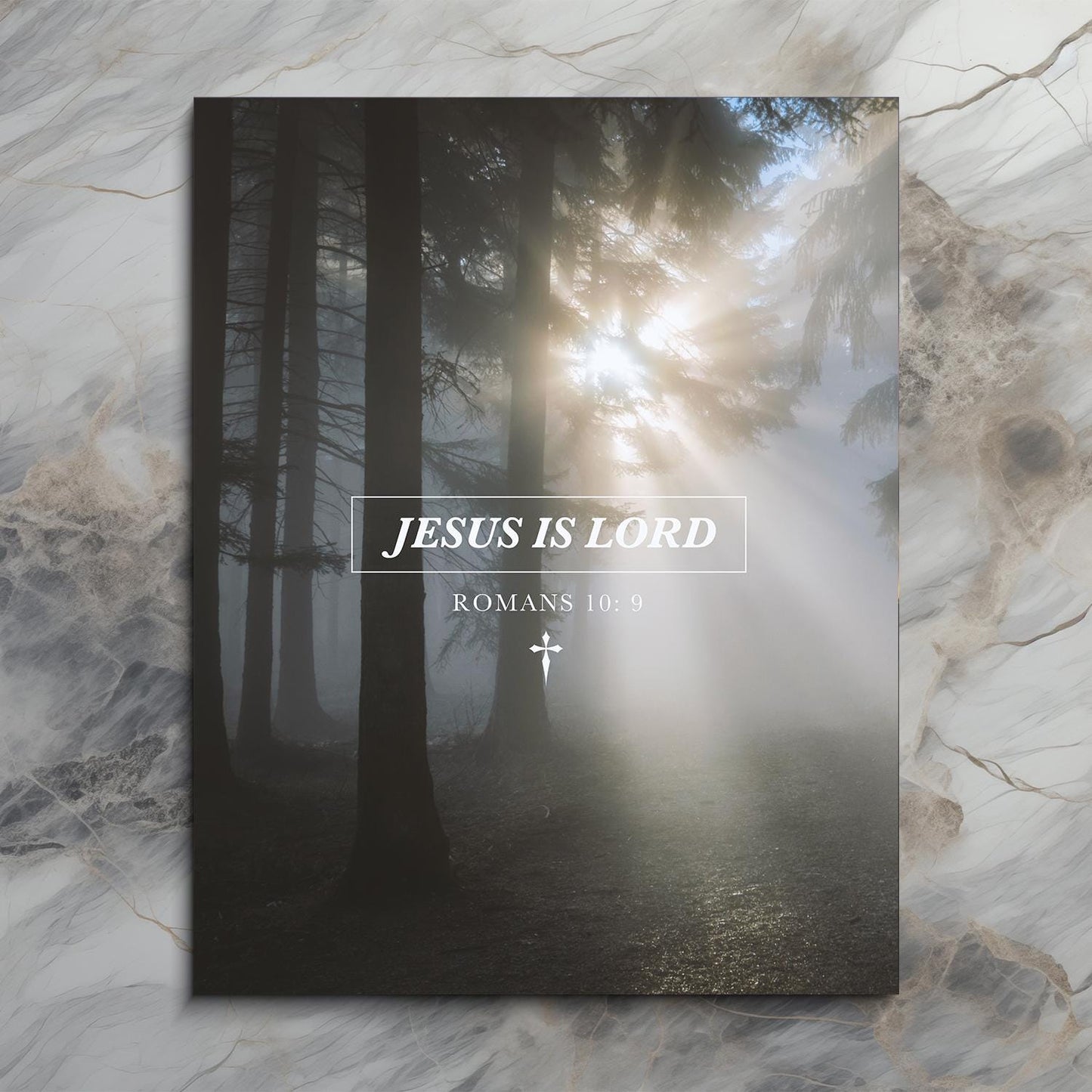 Jesus Is Lord Nature Landscape Art Print Poster