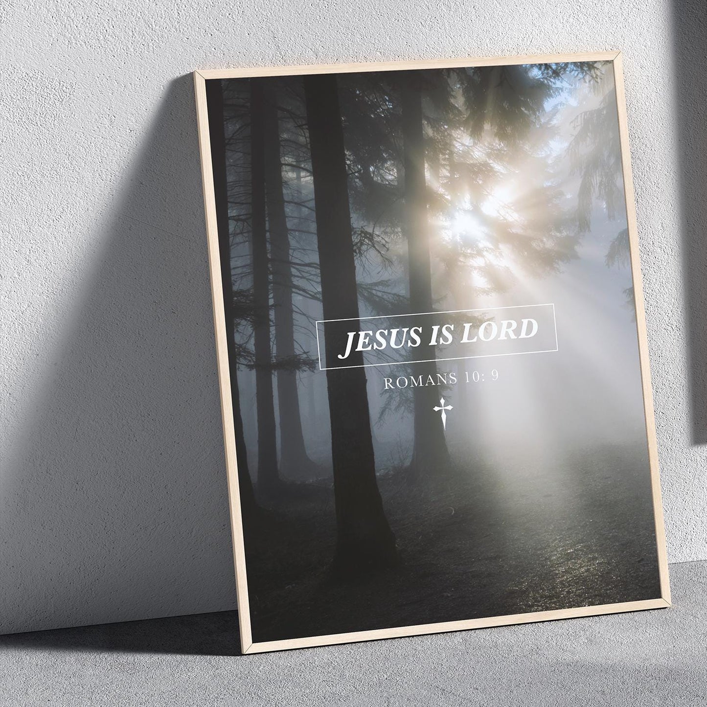 Jesus Is Lord Nature Landscape Art Print Poster