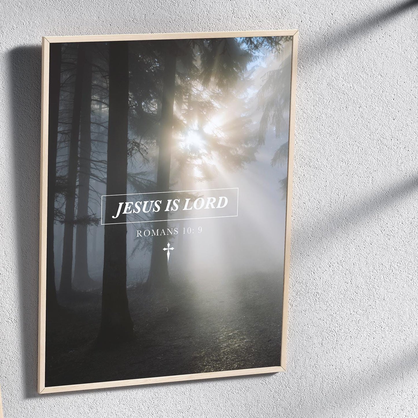 Jesus Is Lord Nature Landscape Art Print Poster