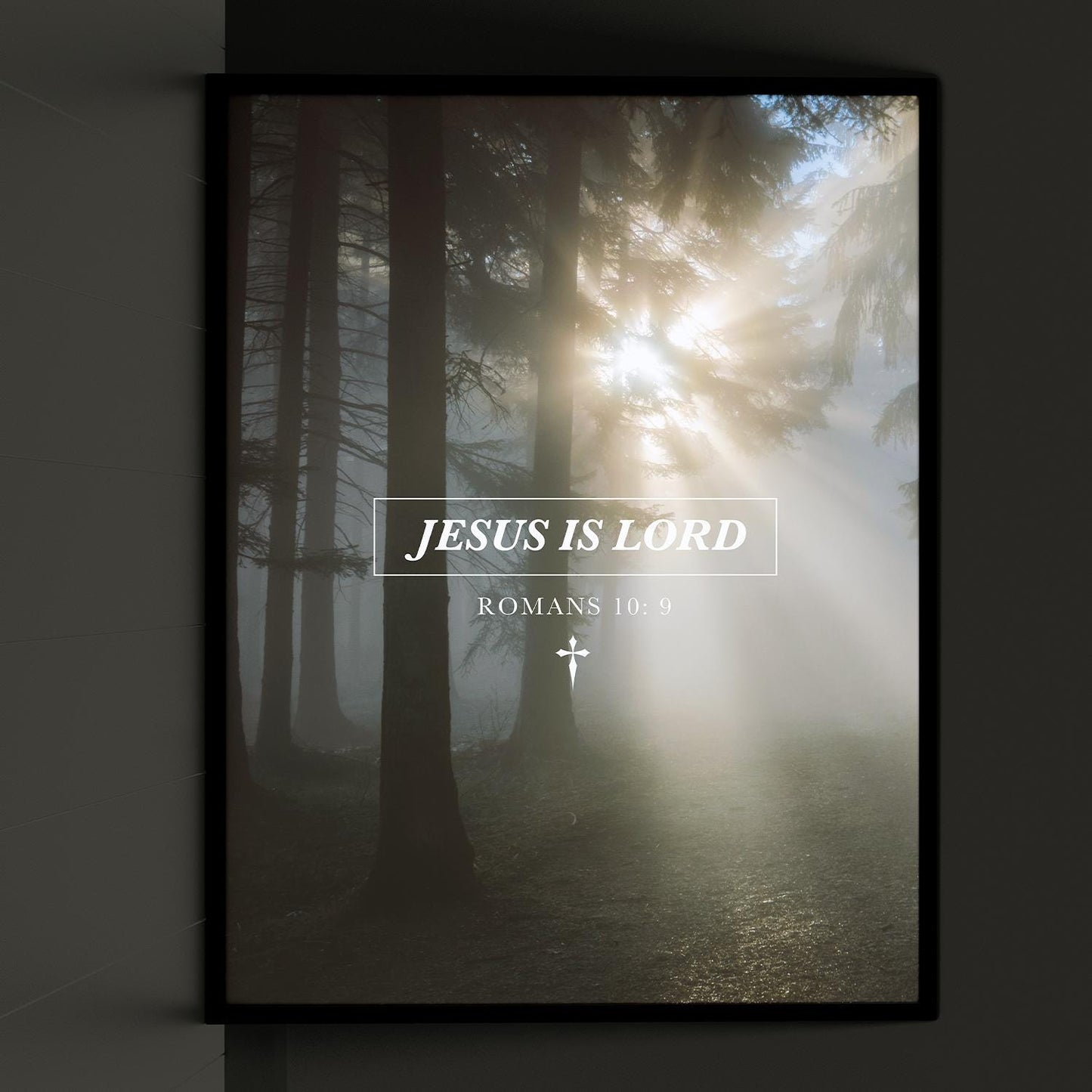 Jesus Is Lord Nature Landscape Art Print Poster